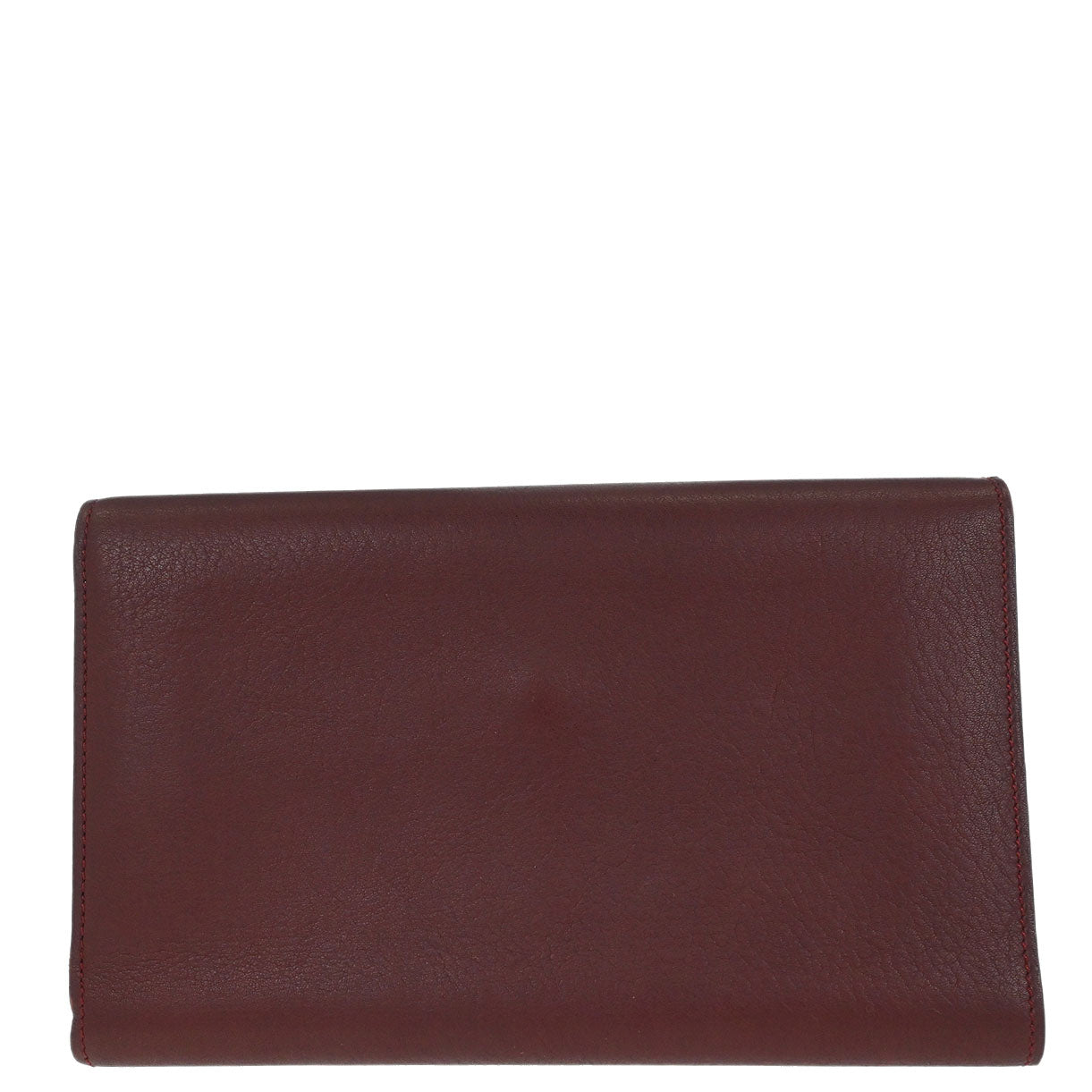 Cartier Wallet Leather Bordeaux