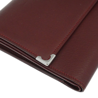 Cartier Wallet Leather Bordeaux