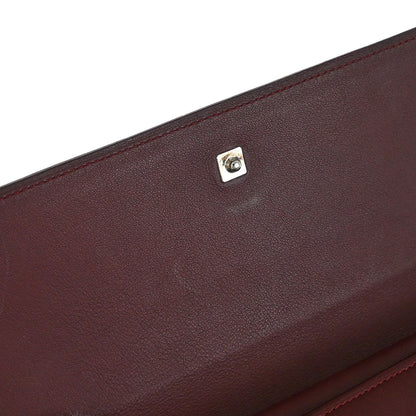 Cartier Wallet Leather Bordeaux
