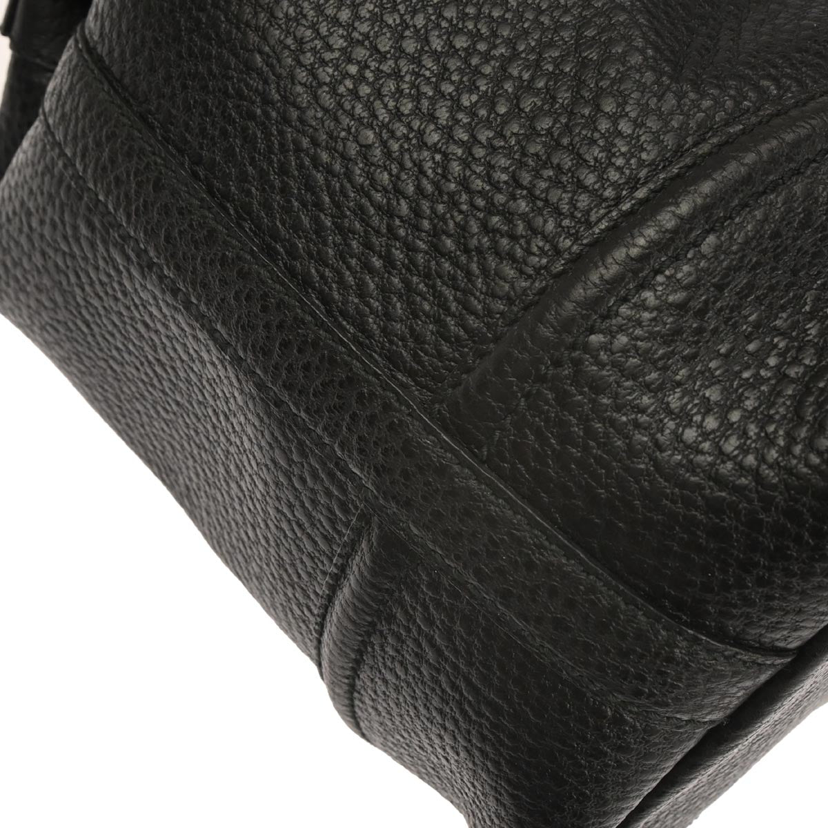 Gucci Black Leather Sherry Line Treasure Duffle Handbag