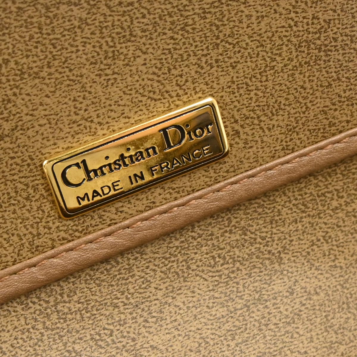 Christian Dior Brown Leather Shoulder Bag