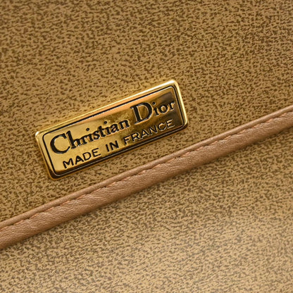 Christian Dior Brown Leather Shoulder Bag