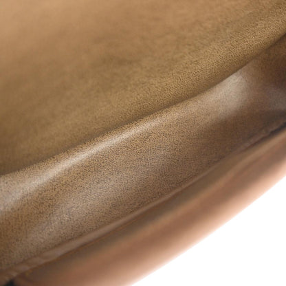 Christian Dior Brown Leather Shoulder Bag