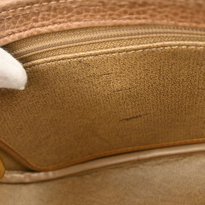 Christian Dior Brown Leather Shoulder Bag