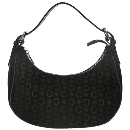 Celine Black Suede C Macadam Handbag