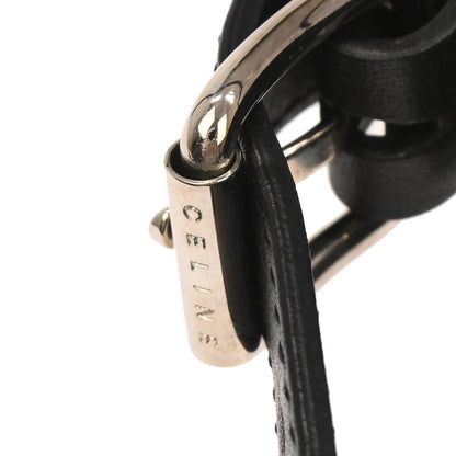 Celine Black Suede C Macadam Handbag