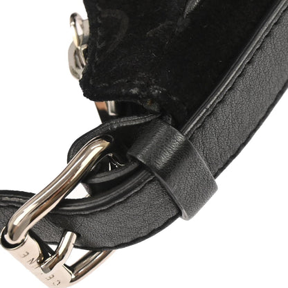 Celine Black Suede C Macadam Handbag