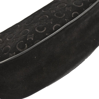 Celine Black Suede C Macadam Handbag