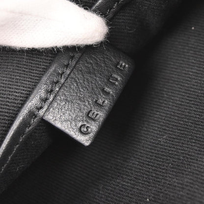 Celine Black Suede C Macadam Handbag