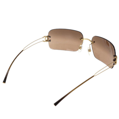 Chanel Sunglasses Eyewear Brown 62□16 Small Good
