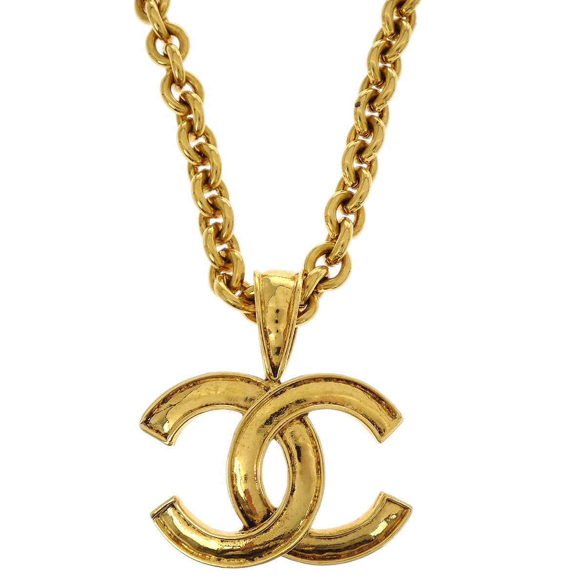 Chanel Gold CC Pendant Necklace 94P