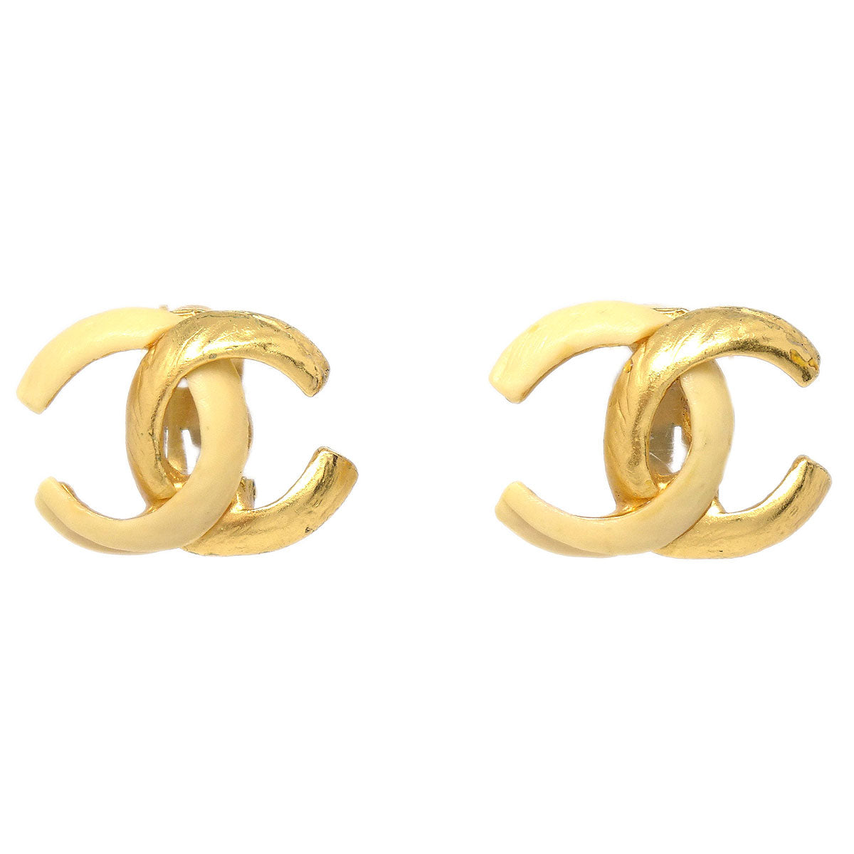 Chanel CC Clip-On Earrings Gold 00T