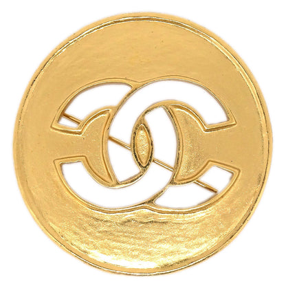 Chanel Medallion Brooch Pin Gold 98A