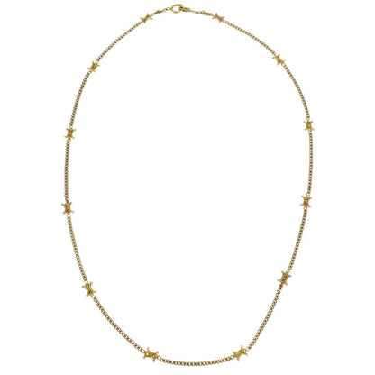 Celine Gold Chain Macadam Necklace