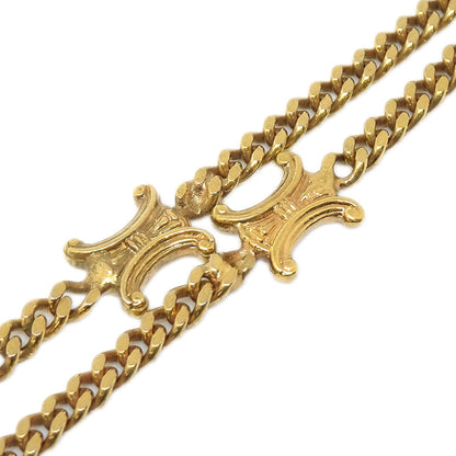 Celine Gold Chain Macadam Necklace