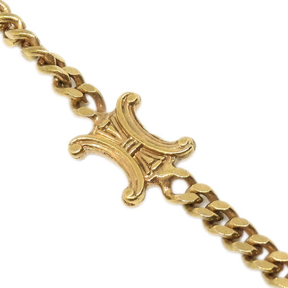 Celine Gold Chain Macadam Necklace