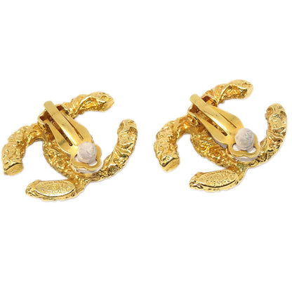 Chanel CC Clip-On Earrings Gold 93A