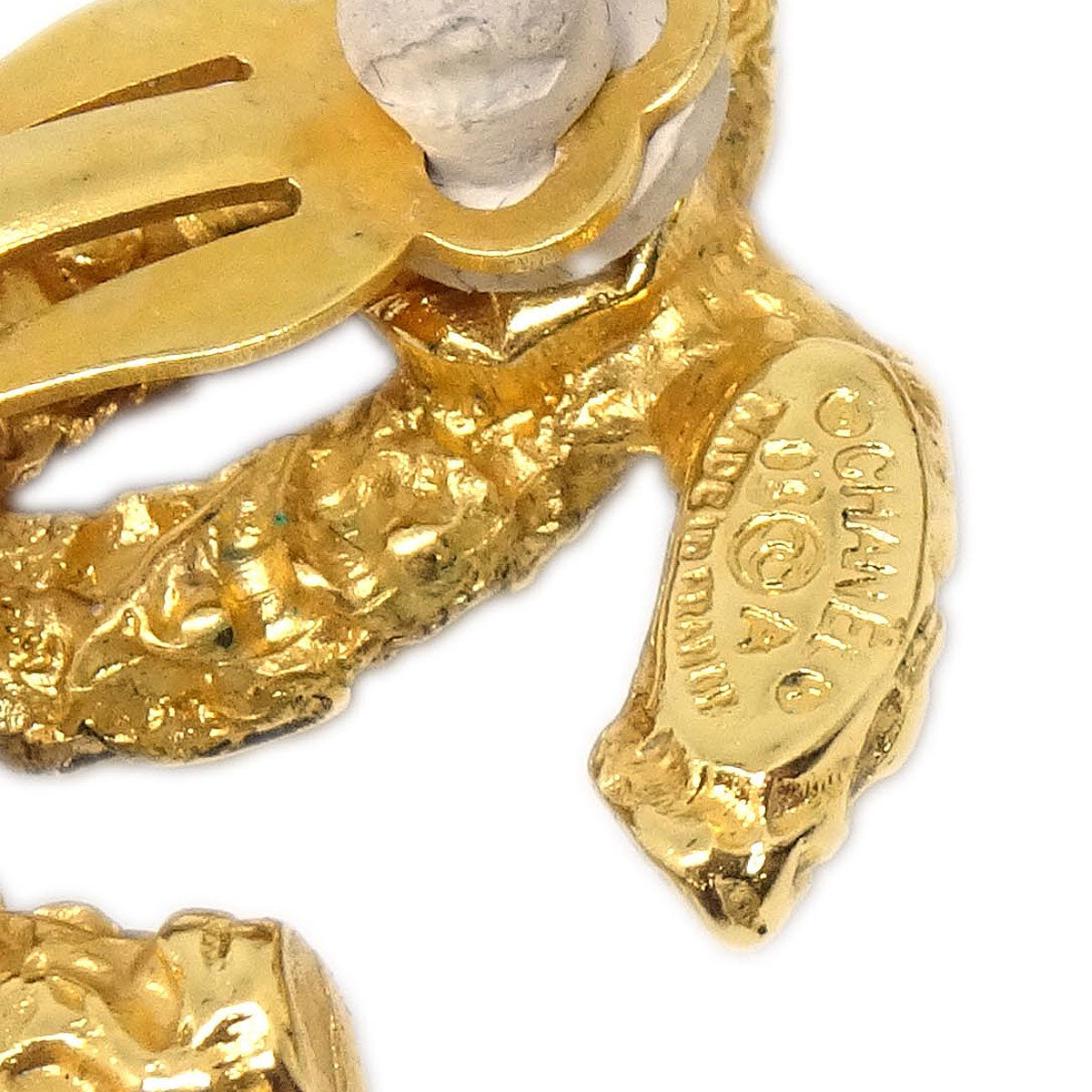 Chanel CC Clip-On Earrings Gold 93A