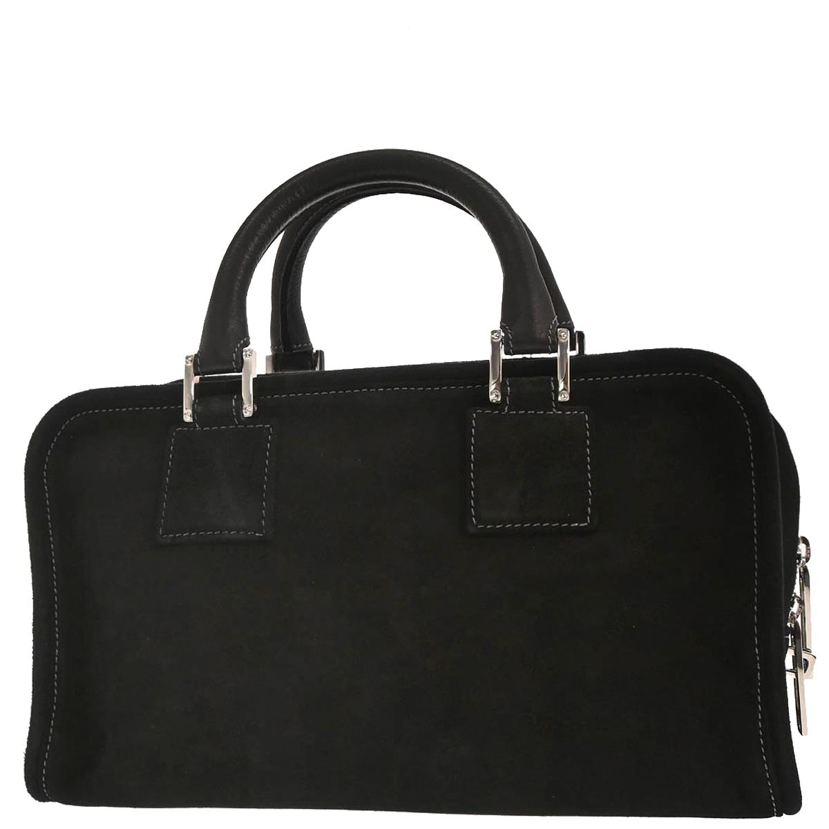 Loewe Black Suede Rhinestone Amazona 28 Handbag