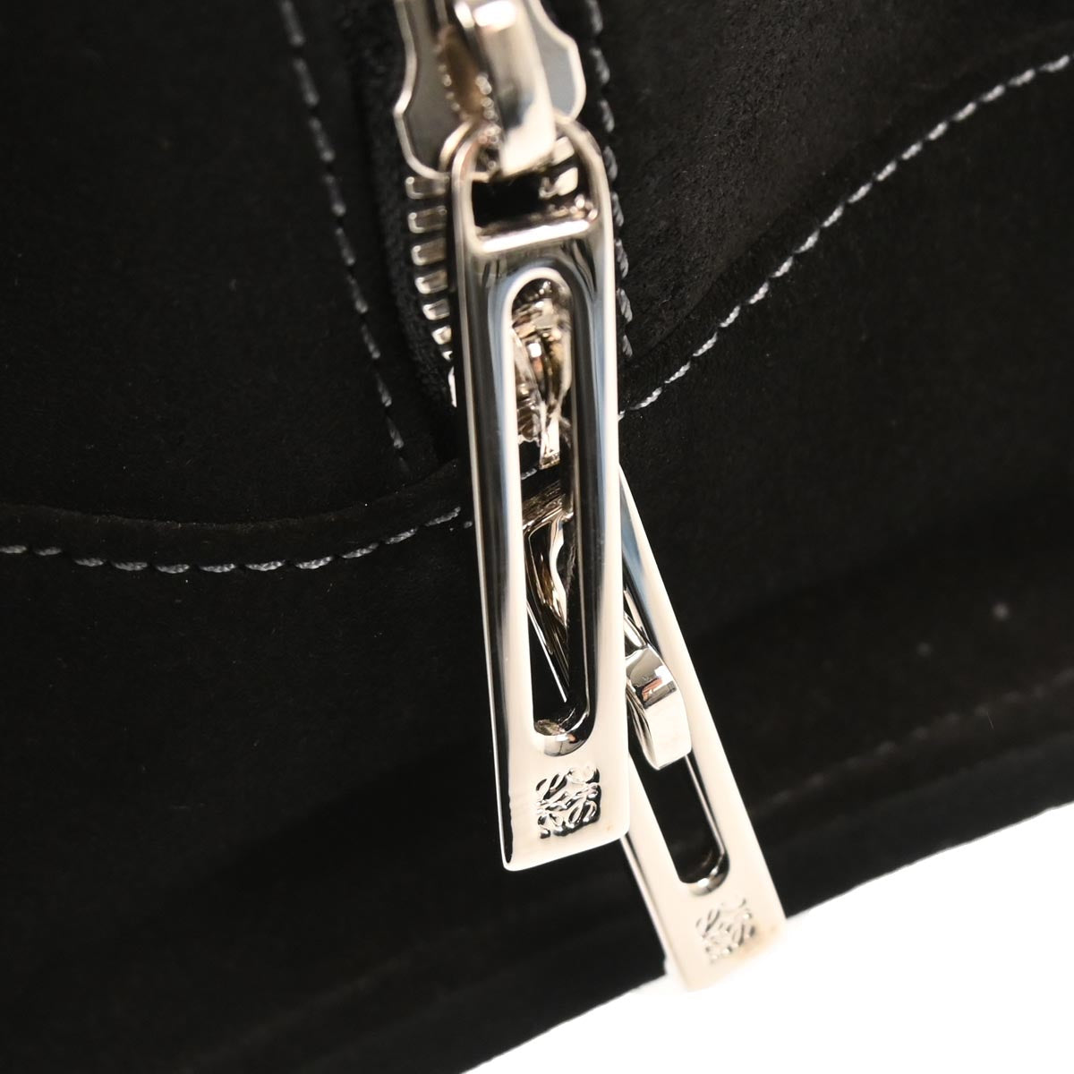 Loewe Black Suede Rhinestone Amazona 28 Handbag