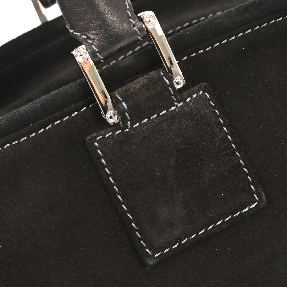 Loewe Black Suede Rhinestone Amazona 28 Handbag