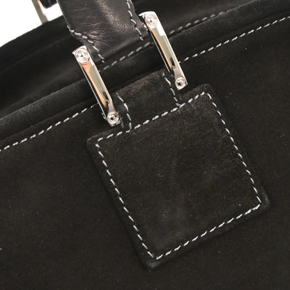 Loewe Black Suede Rhinestone Amazona 28 Handbag