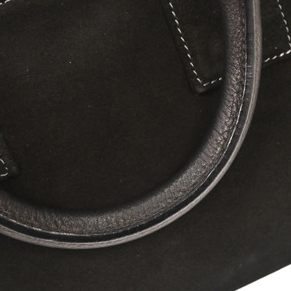 Loewe Black Suede Rhinestone Amazona 28 Handbag