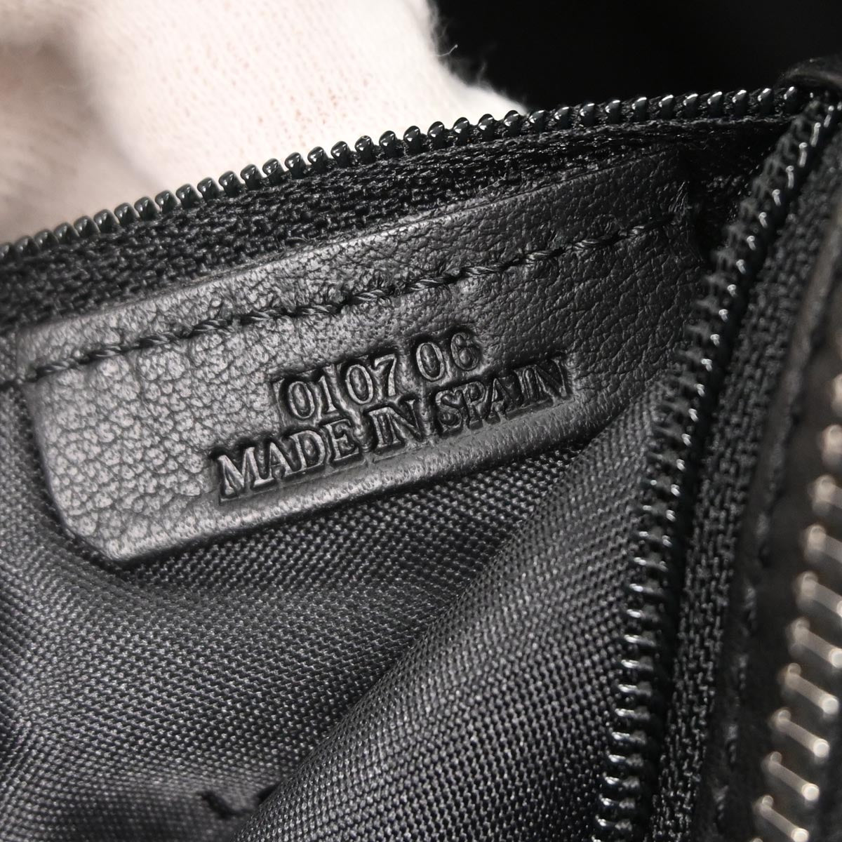 Loewe Black Suede Rhinestone Amazona 28 Handbag