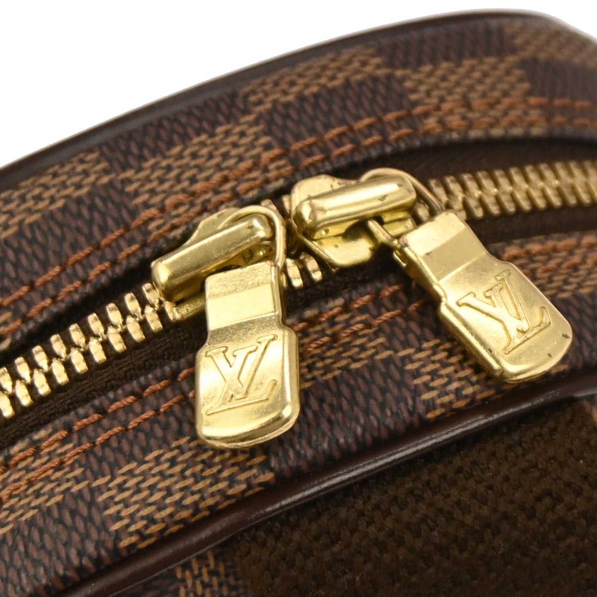 Louis Vuitton 2006 Damier Pochette Gange Body Bum Bag N48048