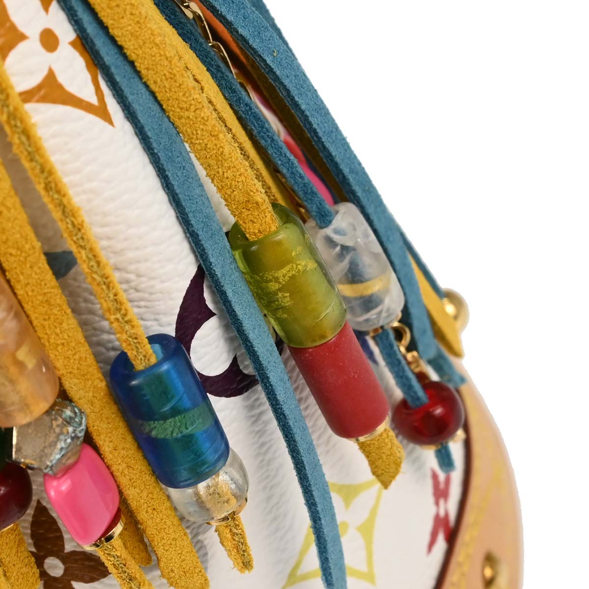 Louis Vuitton Monogram Multicolor Bucket Fringe Tote Bag M40109
