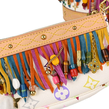 Louis Vuitton Monogram Multicolor Bucket Fringe Tote Bag M40109