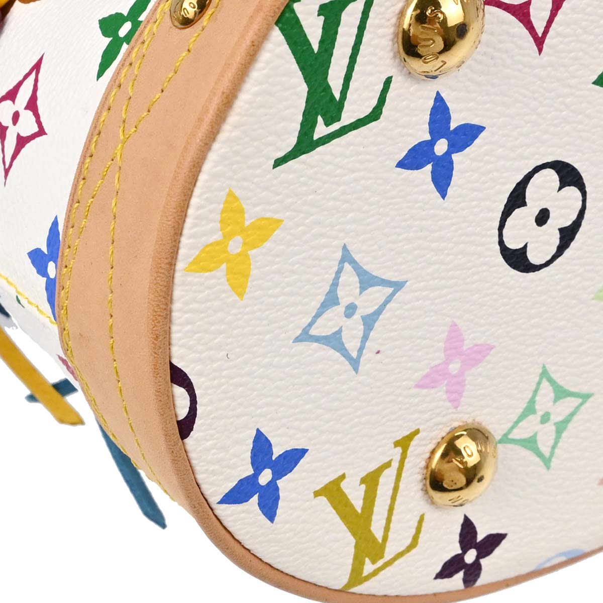 Louis Vuitton Monogram Multicolor Bucket Fringe Tote Bag M40109