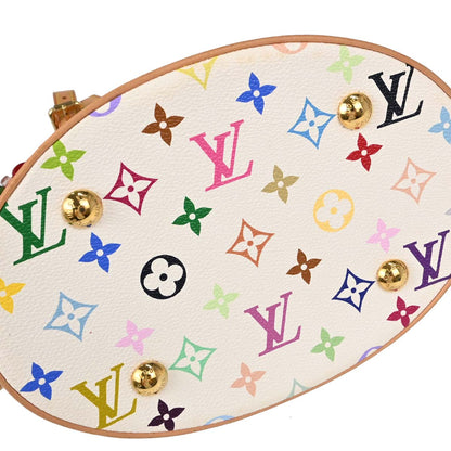 Louis Vuitton Monogram Multicolor Bucket Fringe Tote Bag M40109