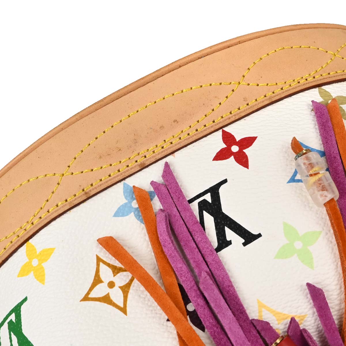 Louis Vuitton Monogram Multicolor Bucket Fringe Tote Bag M40109