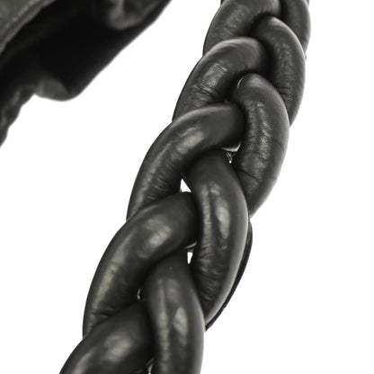 Bottega Veneta Black Nappa Intrecciato Aquilone Handbag