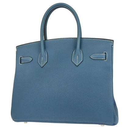 Hermes Blue Jean Togo Birkin 30 Handbag
