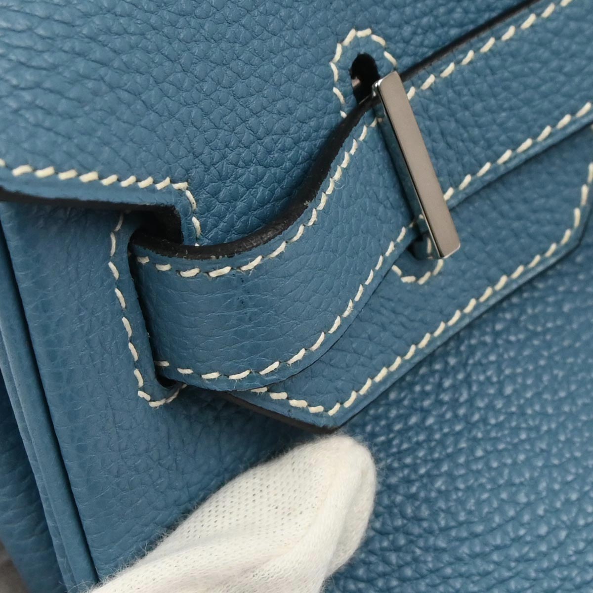 Hermes Blue Jean Togo Birkin 30 Handbag