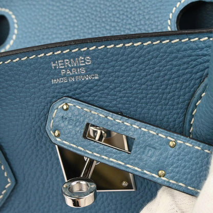 Hermes Blue Jean Togo Birkin 30 Handbag