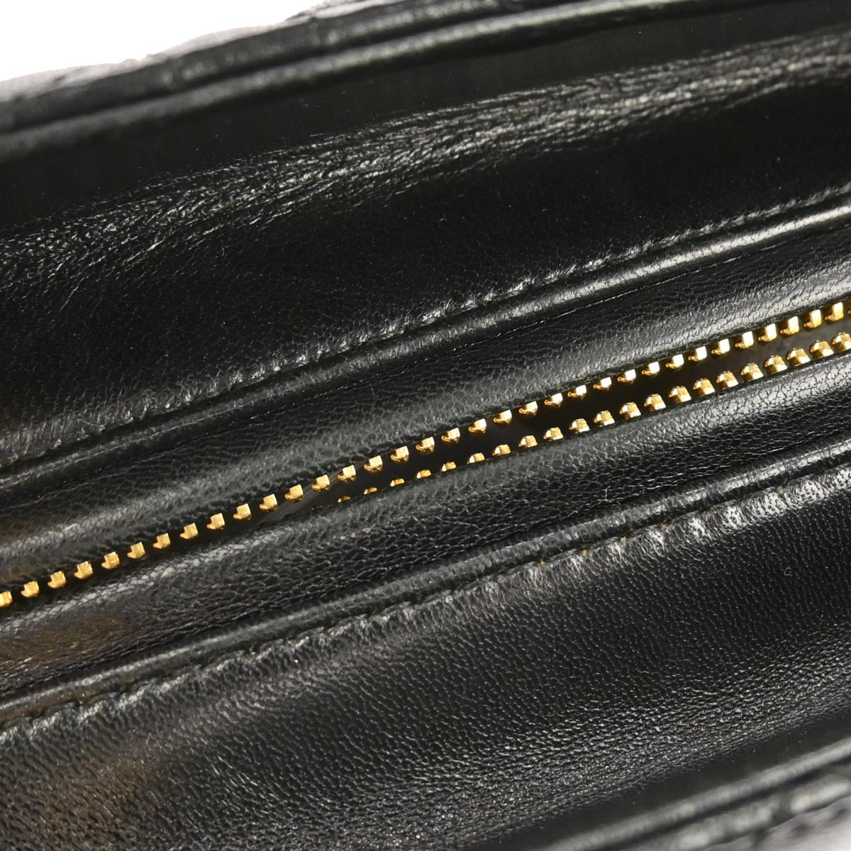 Christian Dior Black Lambskin Lady Dior Cannage 2way Shoulder Handbag