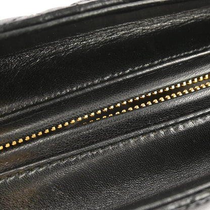 Christian Dior Black Lambskin Lady Dior Cannage 2way Shoulder Handbag