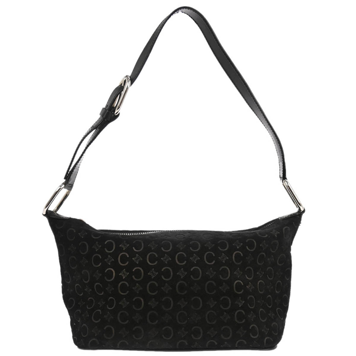 Celine Black Suede C Macadam Handbag