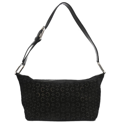 Celine Black Suede C Macadam Handbag
