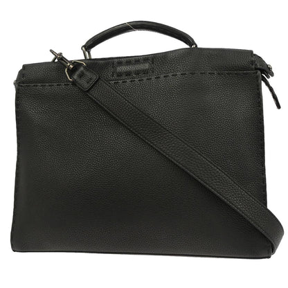 Fendi Black Peekaboo Fit ster 2way Selleria Shoulder Handbag