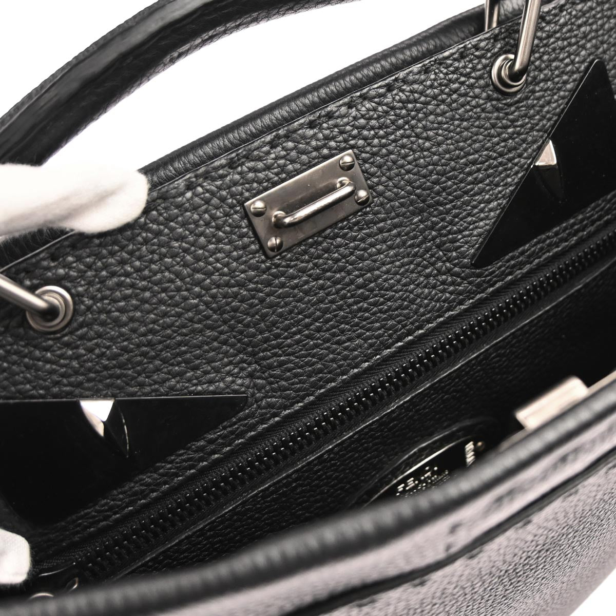 Fendi Black Peekaboo Fit ster 2way Selleria Shoulder Handbag