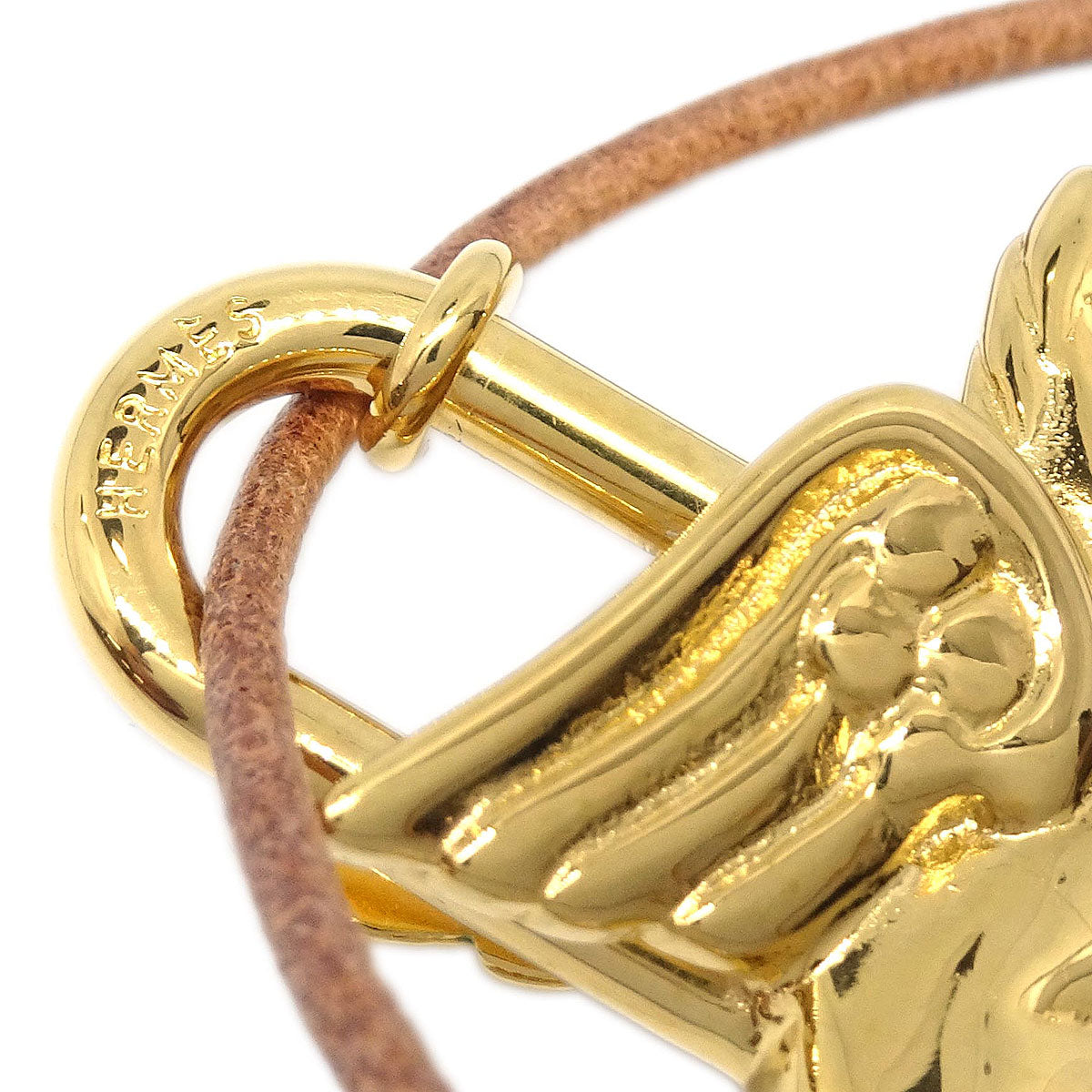 Hermes Le Cheval Pegasus Necklace Gold