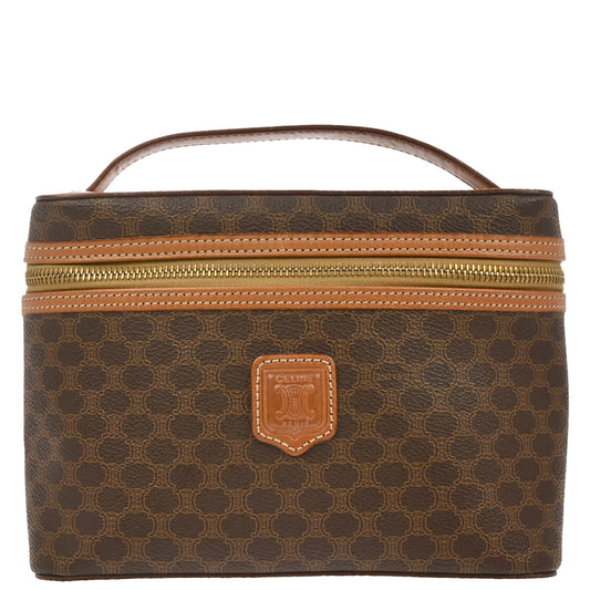Celine Brown Macadam Vanity Handbag