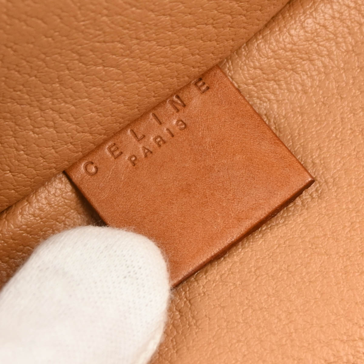 Celine Brown Macadam Vanity Handbag