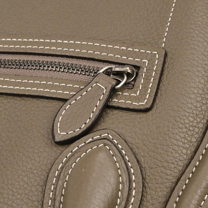 Celine Gray Nano Luggage 2way Shoulder Tote Bag