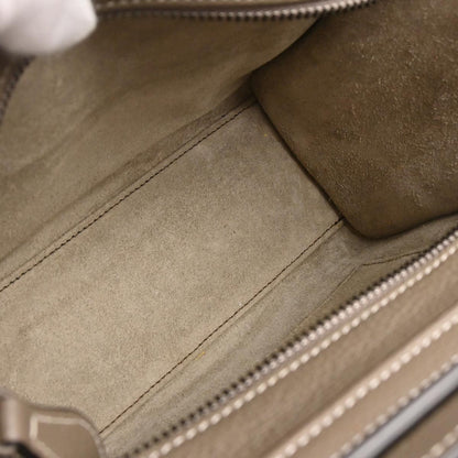 Celine Gray Nano Luggage 2way Shoulder Tote Bag
