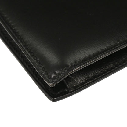 Hermes Black Box Calf Lydie Clutch Shoulder Bag